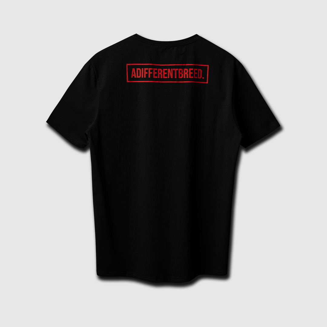 Performance Tee - ADIFFERENTBREED Black/Red