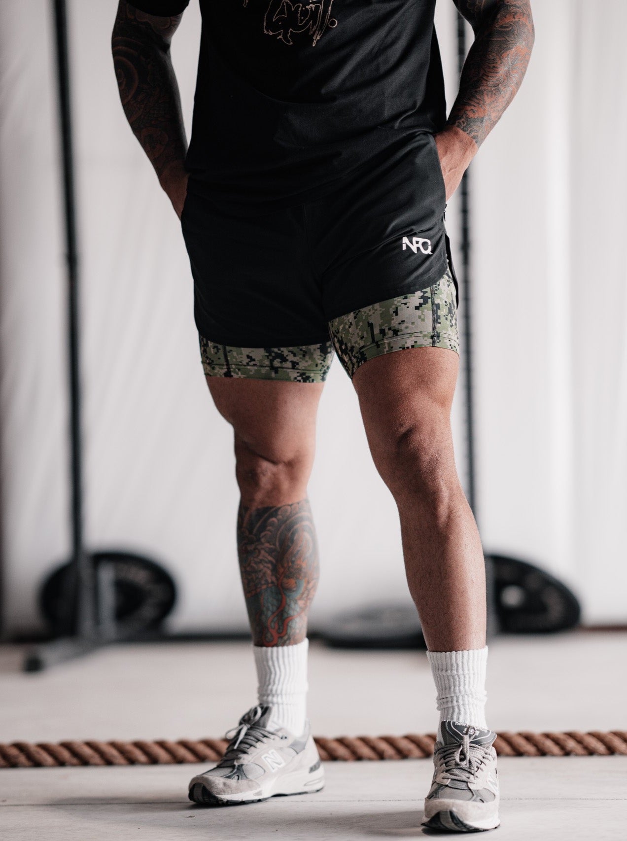 【HI FI FNK】Fort Pigment Nylon Shorts deadstock-sport-mode-nylon-