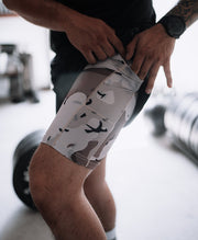 Desert Chip Extended Liner Black Training Shorts