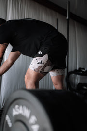 Desert Chip Extended Liner Black Training Shorts