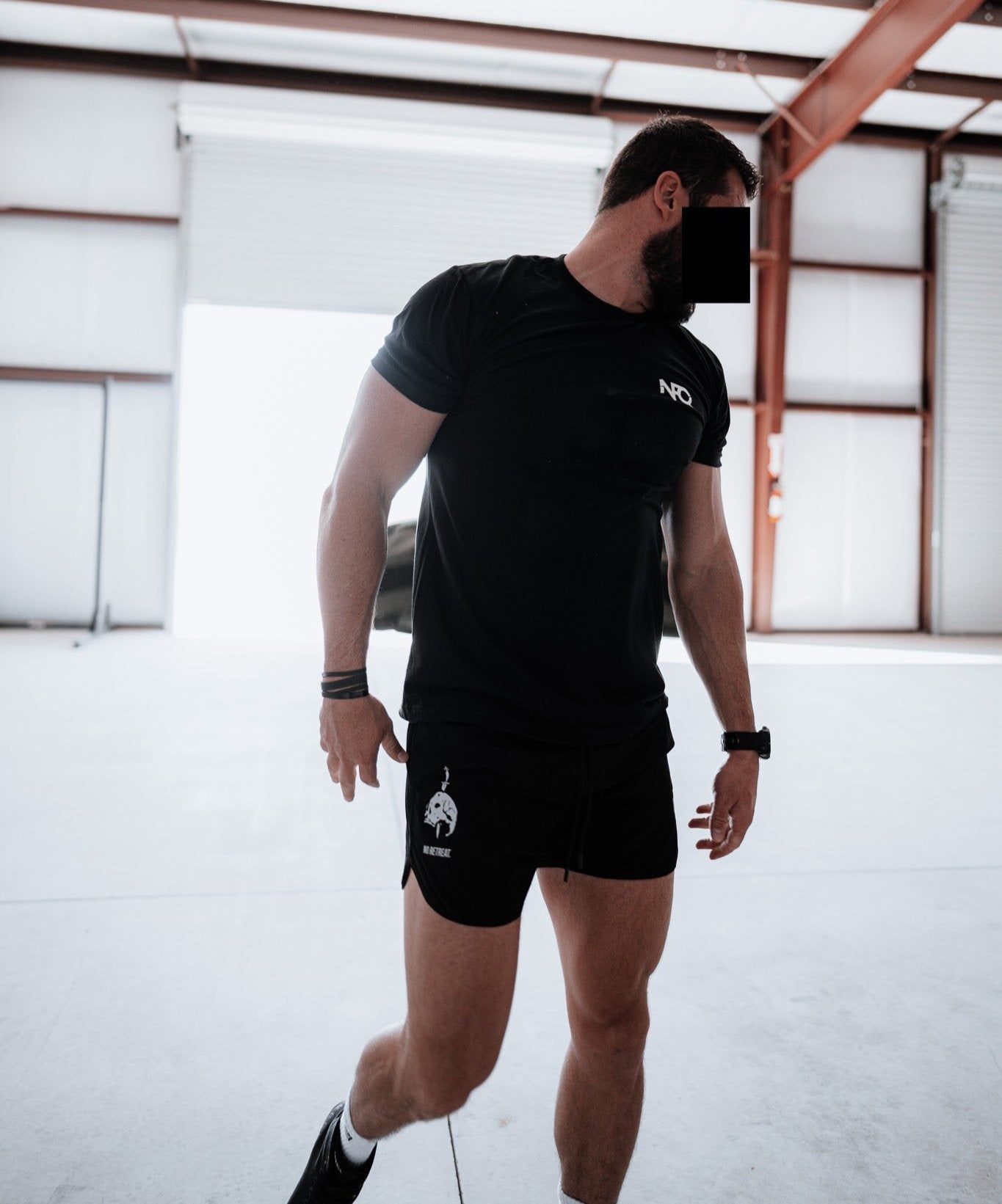 Reflective Training Shorts | No Retreat – NeverFuckingQuit