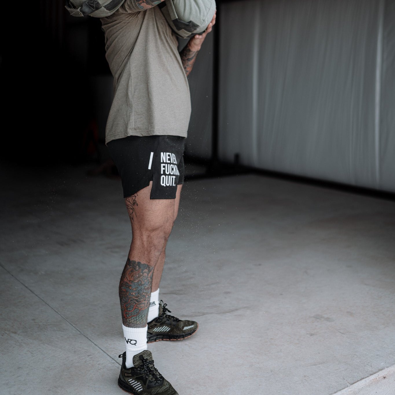 3M Reflective Black Training Shorts – NeverFuckingQuit