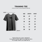 Training Tee - NeverFuckingQuit Black/White