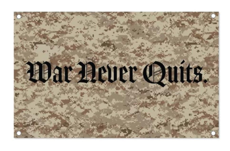 War Never Quits 3x5 Flag