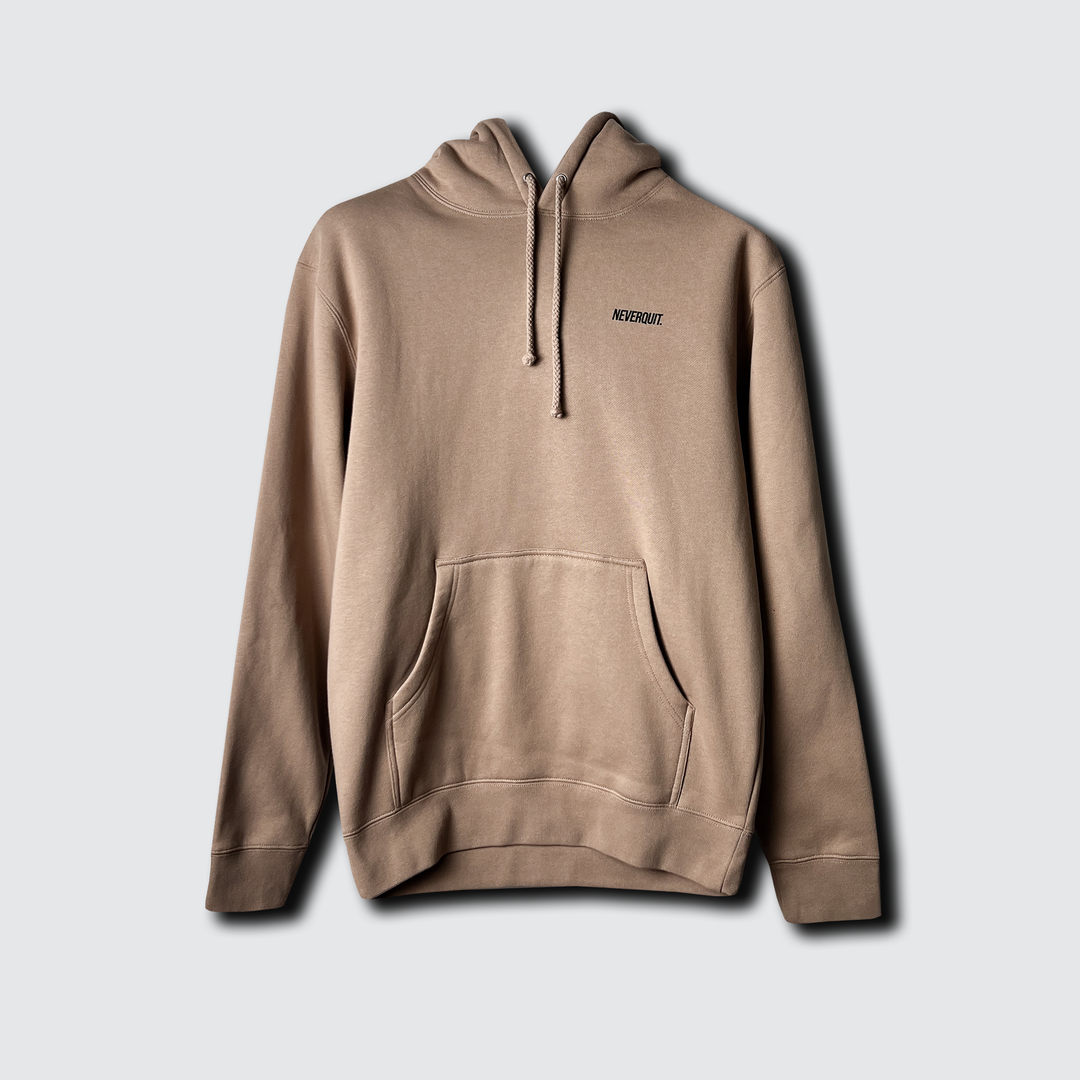 Basic Hoodie - Never Quit  - Coyote