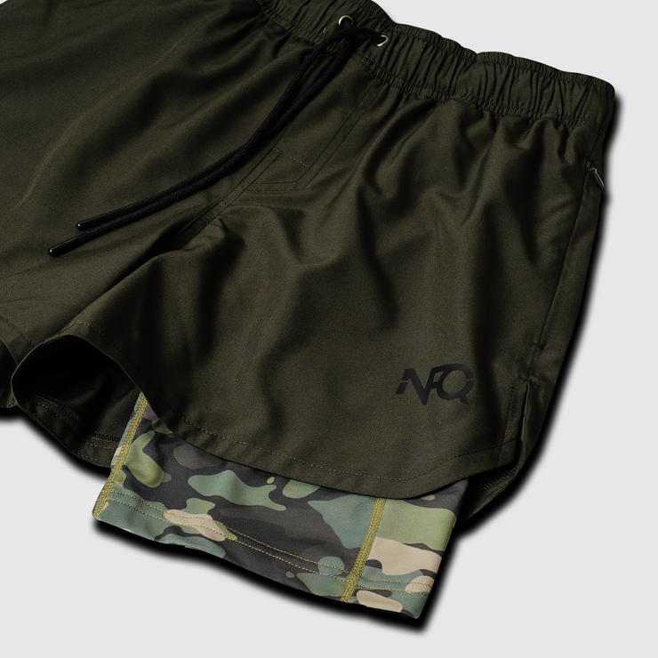 MultiPattern Tropic Extended Liner Training Shorts