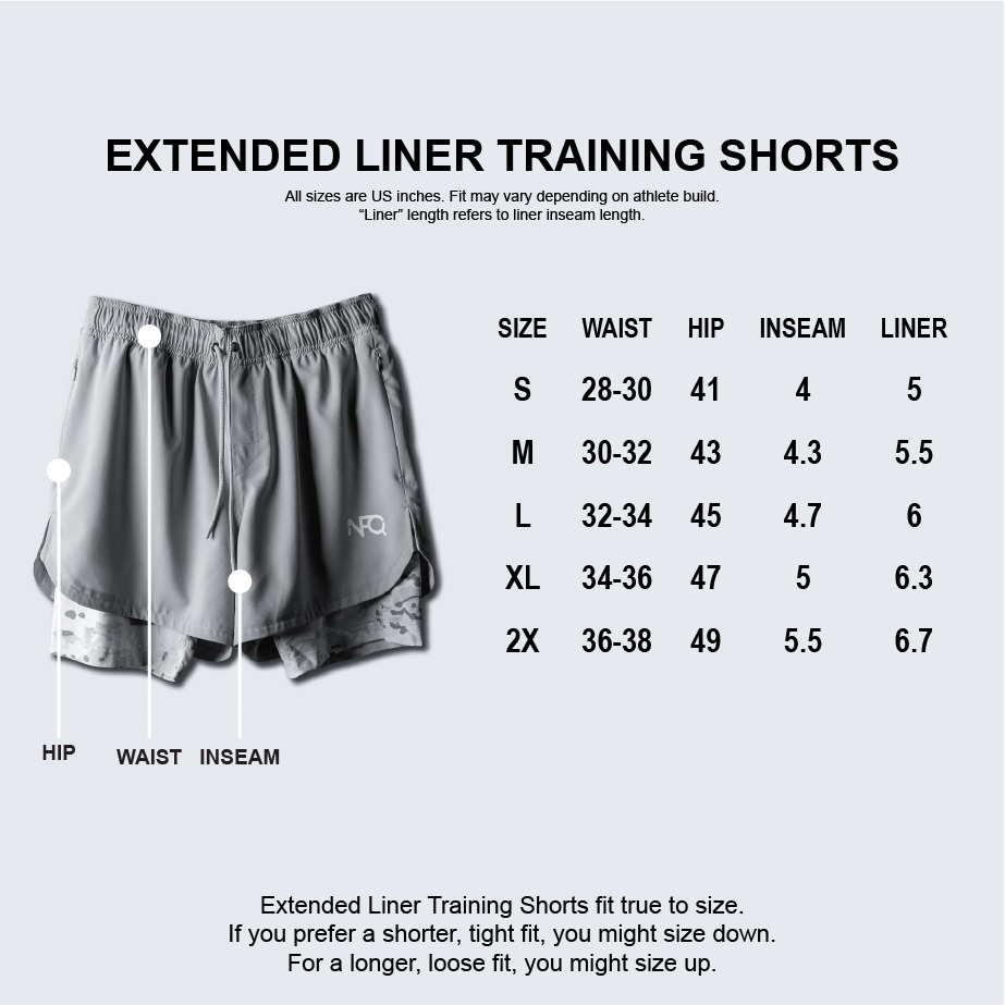 Desert Chip Extended Liner Black Training Shorts